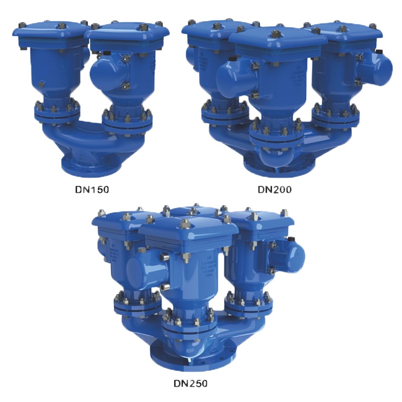 Air Valves, double orifice, cluster